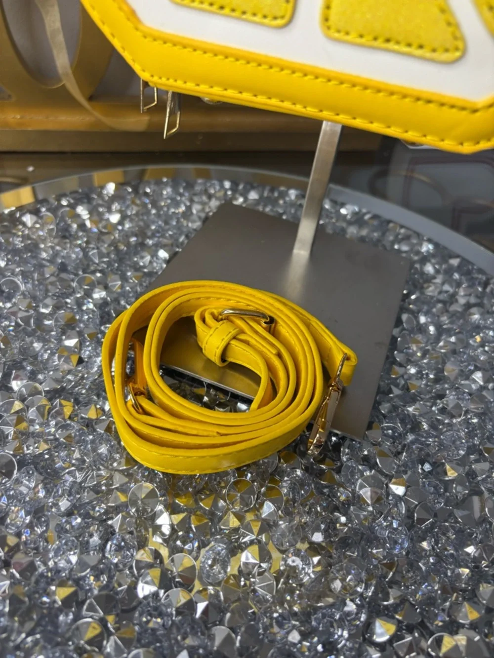 Yellow Citrus Round Crossbody Bag - Picture 4 of 12